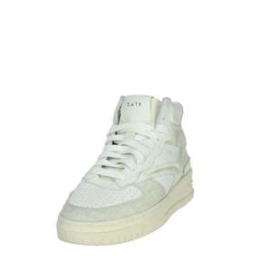D.A.T.E. Sneakers Donna W411-TH-CA-CC Bianco High Top Chunky con Lacci in Vera Pelle e Suola Ammortizzata - Product Image 6