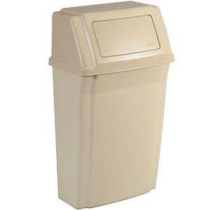 Cestino da Parete Slim Jim 56,8 L Beige per Uso Interno ed Esterno - Product Image 1