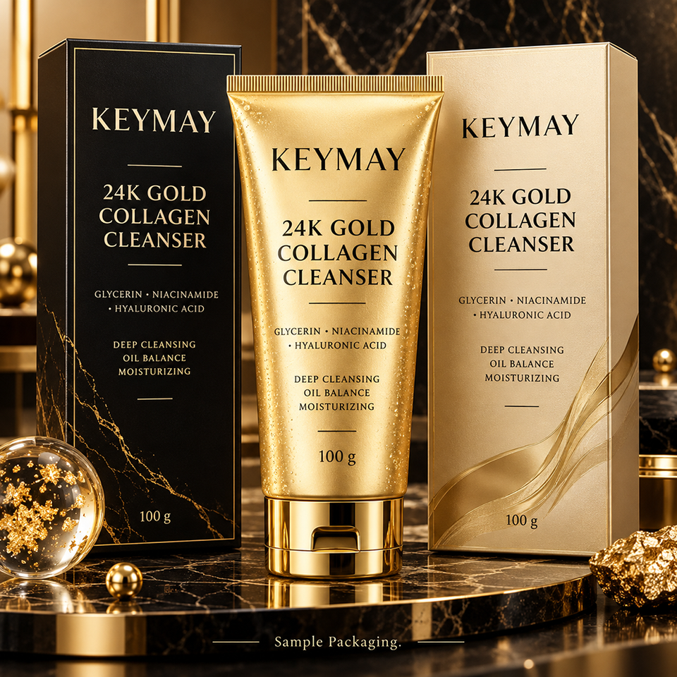 Custom Color Controller 24K Gold Collagen Face Cleanser Niacinamide Hydrating Oil Control ...