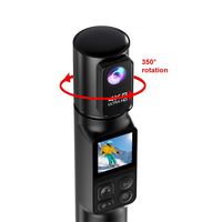 Nueva Cámara de Acción Portátil 4K con Pantalla IPS de 1.5'' y 350 °   Lente Giratoria para Vlogging/Ciclismo