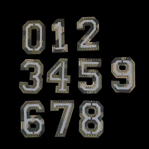 Lazer kesim 5CM kamuflaj yansıtıcı 26 İngilizce harfler 10 arapça rakamları kanca döngü yama giysi şapka sırt dekorasyon için - Product Image 5