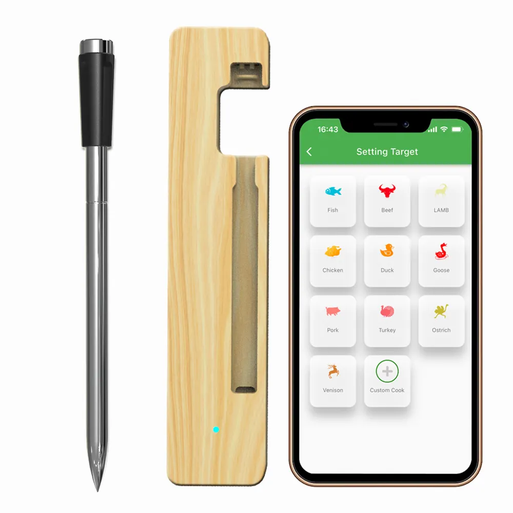 Migliora la tua cottura con un termometro per carne Wireless con termometro Bluetooth a lettura istantanea