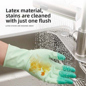 Dishwashing Cleaning Gloves Kitchen Supplies Anti <b>Slip</b> Convenient <b>Long</b> Dishwashing Gloves Reusable Durable Household - Product Image 5