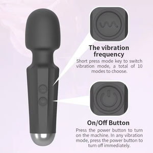 Wiederaufladbarer Handmassagegerät für Körper, Muskeln, Nacken, Beine, Füße und Rücken - Tragbarer Persönlicher Vibrator für Frauen und Männer - Product Image 4