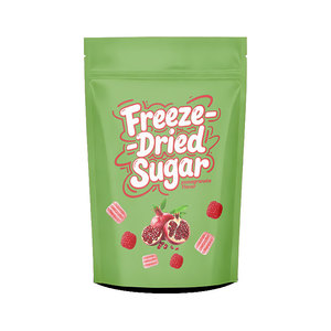 Bolsas de Mylar de Embalaje de Plástico con Impresión Personalizada para Dulces de Fruta Congelada 3.5 Freeze Dreid, Gomitas Comestibles 4x5, a Prueba de Olores, con Base - Product Image 1