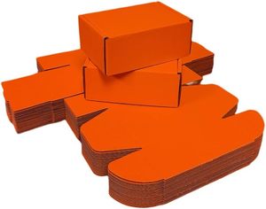 Caja de cartón corrugado color <span class=keywords><strong>naranja</strong></span> impresa a medida <span class=keywords><strong>para</strong></span> envíos de regalos con logo <span class=keywords><strong>para</strong></span> pequeñas empresas - Product Image 4
