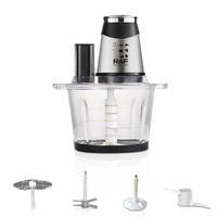Machine à fufu en verre 3L Hachoir à viande électrique Hachoir à ail Robot culinaire Yam Pounder avec 6 lames dorées