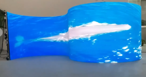 Trong nhà ngoài trời 8K chất lượng cao p2.6 p2.9 p3.9 kỹ thuật số linh hoạt cong mềm dẫn Màn hình hiển thị vòng tròn video tường - Product Image 2