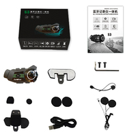 Casque Intercom avec Caméra 2K, Enregistreur Vidéo de Bonne Qualité pour Motocyclistes