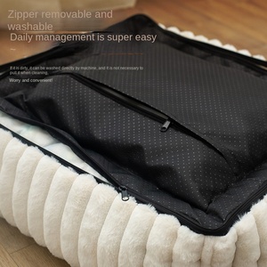 Cama Ortopédica Lavable para Perros con Funda Extraíble, Cuadrada, Gruesa, Suave, Calmante, para Dormir, para Cachorros y Gatos, Duradera, para Interiores - Product Image 3