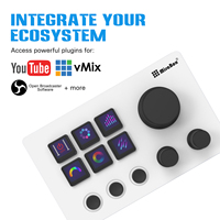Bouton de jeu, contrôleur de jeu à 6 touches, clavier personnalisé Stream Deck, compatible Windows/MacOS/Android/iOS