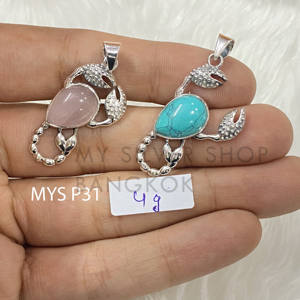 Cangrejo diseño 925 colgante de plata esterlina océano amante regalo joyería fina al por mayor - Product Image 1