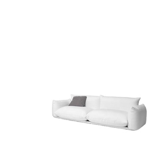 Sofá Doble Blanco para Sala <span class=keywords><strong>de</strong></span> Estar, Moderno y Minimalista, Estilo Nórdico Europeo, para Familias Pequeñas, con Tapicería <span class=keywords><strong>de</strong></span> Tela Tecnológica - Product Image 4