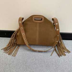 Women's Luxury Cowhide Leather Tassel <b>Adjustable</b> Strap Handbags Large Capacity Bohemian <b>Square</b> Handle Crossbody Shoulder Bag - Product Image 6