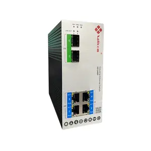 Xallcom 6พอร์ตกิกะบิต POE เต็ม L2สวิตช์เครือข่ายที่มีการจัดการ