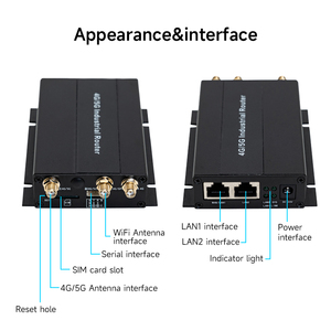 Bộ định tuyến wifi 4G LTE công nghiệp với tốc độ 300Mbps Ăng ten ngoài kép khe cắm thẻ Sim mở khóa điểm phát sóng di động - Product Image 6