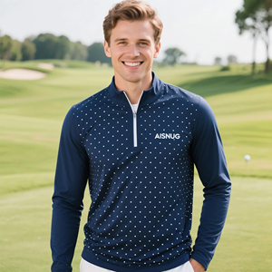 ชุดเสื้อผ้าสองชิ้นแบบมีซิปมีซิปสำหรับผู้ชายลำลองสีพื้น - Product Image 1