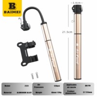 Pompe à vélo de montagne BAIMEI mini légère haute pression avec valve 120 PSI pour accessoires de gonflage de pneus de vélo