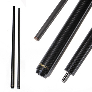 Queue de billard en fibre de carbone 13,9 mm, texture 3K, finition brillante, poids réglable, 147 cm, pour billard à neuf boules - Product Image 1