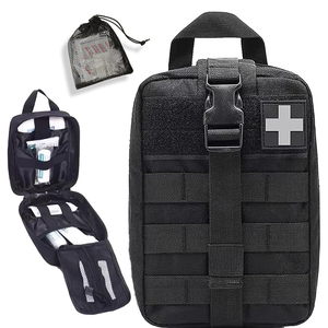 Pochette de premiers secours compacte et vide pour ceinture, gilet, camping, trousse de premiers secours, sac médical pour traumatismes - Polyester durable - Product Image 1