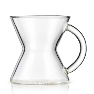 Tùy chỉnh tay thổi Borosilicate trong suốt Thủy Tinh Độc Đáo Expresso cup đồng hồ cát hình dạng Glass <span class=keywords><strong>Mug</strong></span> với màu sắc xử lý - Product Image 3