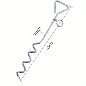 Professional manufacturer of various metal products, outdoor supplies, dog tie-out spiral ground stakes,metal <b>tent</b> pegs - Product Image 2