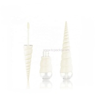 Tubes applicateurs en spirale en plastique de 6,1 ml avec logo personnalisé, mini tubes vides pour brillant à lèvres, impression sérigraphique cosmétique OEM/ODM