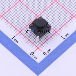 YTS1K0012CBT00 Tactile Switch Through hole Component (THT) Switch 2.5N 6.15mm 6.15mm 5mm - Product Image 1