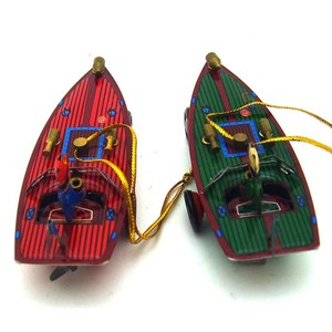 Ornement de bateau en métal coloré de qualité supérieure, cadeau de vacances, décoration nostalgique, jouet flottant, accessoire de jeu, décoration intérieure - Product Image 6
