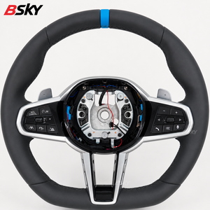 Volante Personalizzato per BMW Serie F10 E92 F20 E46 F32 F30 E60 E90 E87 540i F36 330i 328i Sport F82 <span class=keywords><strong>G20</strong></span> <span class=keywords><strong>G30</strong></span> - Product Image 1