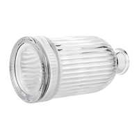 Bouteilles de diffuseur de roseaux en verre transparent vintage gravées de 50 ml, 100 ml, 200 ml, vases décoratifs ronds miniatures pour boutons de fleurs, vente en gros