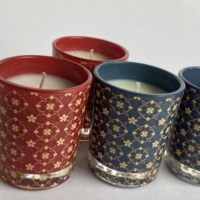 Bougie parfumée artisanale de luxe haut de gamme en verre personnalisé, cire de soja, décoration pour les fêtes, Pâques, Diwali, Ramadan, parfum