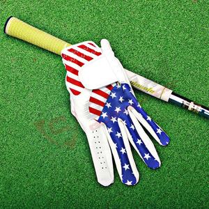 Gants de golf pour hommes en cuir PU personnalisés en gros Gants de sport antidérapants respirants Professionnels Featur-Cabretta - Product Image 5