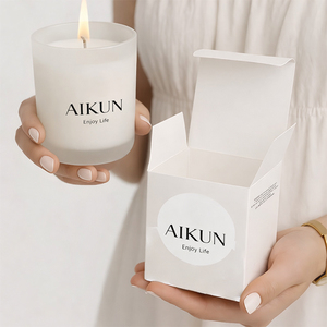 เทียนหอม AIKUN เป็นมิตรกับสิ่งแวดล้อม กลิ่นหอมอโรม่า สำหรับห้องนั่งเล่น โยคะ การทำสมาธิ โรงแรม และงานอีเว้นท์ รับผลิตแบรนด์ส่วนตัว จำนวนมาก - Product Image 2