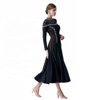 M-19392 moderne en Gros robe de danse à manches longues bal robe de formation de haute qualité lisse pratique robe à vendre