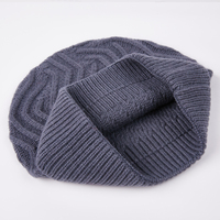 Chapeau tricoté double couche en laine automne/hiver avec motif à pois pour hommes et femmes, chaud, style Baotou, décontracté, vente en gros, personnalisation