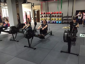 Nhà Máy Bán Buôn Phòng Tập Thể Dục Sàn Cao Su Trọng Lượng Nâng Khu Vực Thảm Cao Su Lồng Vào Nhau Gạch Cao Su Với Kết Nối Nhựa - Product Image 6