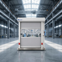 Porte à enroulement rapide en PVC haute vitesse industrielle, porte automatique à enroulement électrique pour entrepôt et atelier