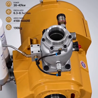 Compresseur à vis refroidi par air portable GCU55L 30-37 kW, alimenté en courant alternatif, contrôlé par PLC, pour camions de pompiers, véhicules de voirie et générateurs d'ozone