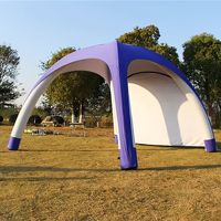 Grande tente à quatre pattes en TPU personnalisable Vente en gros Pare-soleil extérieur Stalle Tente pour publicité commerciale Logo gonflable