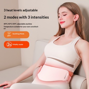 Masajeador Inalámbrico para Abdomen y Cintura, Cinturón de Masaje con Calor, Agradable al Tacto, para Aliviar el Dolor <span class=keywords><strong>Menstrual</strong></span> en Mujeres, Cuidado Corporal en Casa y Oficina - Product Image 1