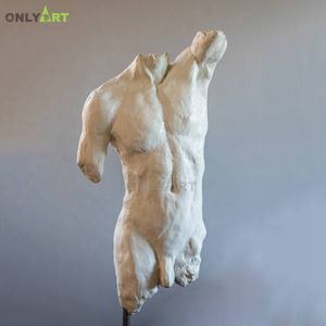 アートデコレーション高品質手彫り天然大理石男性ヌード胴体彫刻ヌードバスト像 - Product Image 3