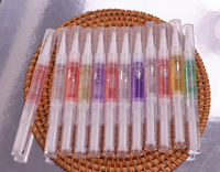 Minyak Kutikula Wangi Buah Organik dengan Kuas 3ml Perawatan Kuku Melembutkan untuk Perawatan Pribadi dengan Vitamin E