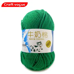 Craft Vogue Gratis Monsters Diverse Kleuren Baby Zachte Acryl Hand Breien Katoen/Melk 5ply 50G Dikke Melk Katoen garen Voor Haak