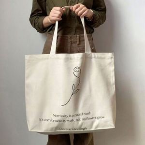 Custom Logo for Gift and <b>Storage</b> Pack in Bulk Large Capacity Cotton Canvas Tote Shopping Bag Light <b>Weight</b> and Reusable - Product Image 4