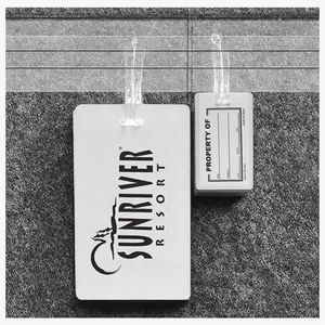 Étiquettes de bagages personnalisées CLF en plastique rigide durable, impression photo numérique avec film de protection pour l'identification des valises et sacs - Product Image 2