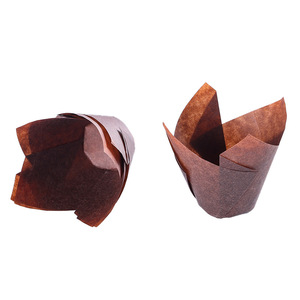 Tulipe Maffen carré Dessert tasses résistant à l'huile haute température gâteau cuisson tasses en papier - Product Image 4