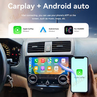 Autoestéreo Android 13 con GPS para Auto, Reproductor de CD para Honda Accord 2004-2007, Carplay, Navegación, Unidad Principal, Reproductor Multimedia, Grabadora de Cinta