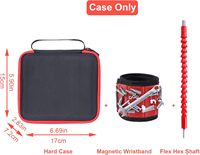 Estuche de almacenamiento para destornillador eléctrico, bolsa de herramientas con cremallera para juego de brocas para destornillador eléctrico inalámbrico SKIL, solo estuche