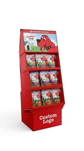 Rak <span class=keywords><strong>Display</strong></span> Kardus Produk Makanan Hewan Peliharaan Daur Ulang Khusus untuk Iklan dan Promosi Toko Perawatan Hewan Peliharaan - Product Image 2